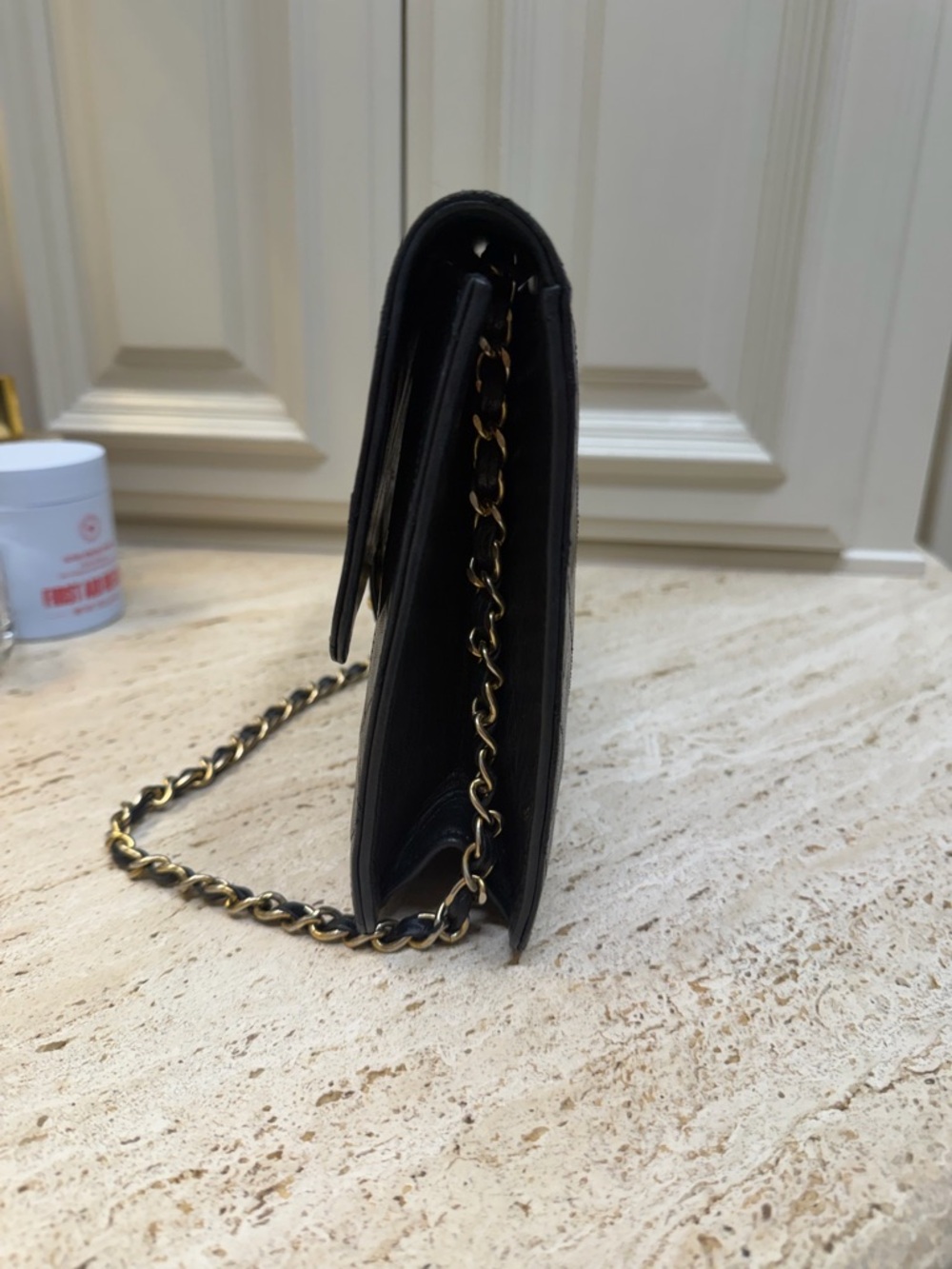 CHANEL Black Quilted Lambskin Crossbody with Gold CC Hardware - Picture 6 of 12